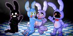  animatronic anthro barefoot blush bonnie_(fnaf) butt cute five_nights_at_freddy&#039;s five_nights_at_freddy&#039;s_2 fur lagomorph long_ears looking_back machine male mammal mechanical navel nude open_mouth pawpads paws proto06 rabbit robot shadow_bonnie_(fnaf) sitting smile sweat toy_bonnie_(fnaf) video_games 