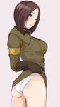  ass junkie king_of_fighters panties short_hair underwear whip_(kof) white_panties 