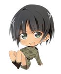  :d amai_nekuta black_hair blush chibi eyebrows full_body green_eyes long_sleeves military military_uniform nakajima_nishiki open_mouth panties short_hair smile solo strike_witches tan transparent_background underwear uniform v-shaped_eyebrows white_panties world_witches_series 