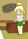  animal_crossing animal_crossing_new_leaf canine dog female isabelle_(animal_crossing) kamperkiller_(artist) mammal nintendo pregancy_test video_games 