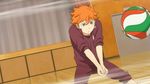  3boys animated animated_gif black_hair failure haikyuu!! lowres multiple_boys orange_hair wig 