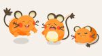  artist_name blush_stickers closed_eyes closed_mouth commentary_request crying dedenne happy jumping lying no_humans on_stomach open_mouth pokemon pokemon_(creature) pokemon_focus rizu_(rizunm) simple_background standing white_background 