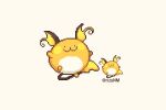  ._. :3 artist_name blush_stickers character_balloon commentary_request no_humans pixel_art pokemon pokemon_(creature) pokemon_focus raichu rizu_(rizunm) simple_background white_background 
