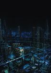  bad_pixiv_id building cityscape highres highway hika_(hika_fin) night night_sky no_humans original scenery sky skyscraper 