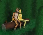 anthro balls bodily_fluids breasts canid canine domestic_cat dripping duo felid feline felis female fennec_fox fox genital_fluids genitals handjob hi_res jake_(propper) looking_down looking_down_at_genitalia looking_down_at_penis male male/female mammal nature nature_background nipples nude nude_anthro nude_female nude_male penile penis precum precum_drip sex sitting sitting_on_tree slaika_(weaselclaw) true_fox weaselclaw