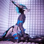 1:1 3d_(artwork) 4k absurd_res animal_genitalia animal_penis anthro anthro_on_anthro arms_tied balls bdsm biped black_body black_clothing black_fur black_latex blender_(artwork) blender_cycles_(artwork) blindfold blue_penis bodily_fluids bondage bound bulge canid canine canine_genitalia canine_penis canis chain claws clothed clothing cum cum_dripping_from_penis depth_of_field digital_media_(artwork) dragonplayer dragonplayer_(character) drone dronesuit duo encasement erection facesitting fox fur gag gagged genital_fluids genitals gloves hands_tied handwear hi_res hybrid inside jacket jex kneeling kneeling_on_ground kneeling_oral_position knot latex latex_clothing latex_skinsuit latex_straitjacket leather leather_clothing leather_jacket leather_legwear leather_thigh_highs leather_topwear legwear lying lying_on_ground male male/male mammal multicolored_body muzzle_(object) muzzled on_ground open_mouth orgasm_denial padded_room padded_walls paws penis permanent_bondage permanent_encasement permanent_orgasm_denial permanent_sensory_deprivation predicament_bondage reflection restraints rexouium sealed sensory_deprivation sensory_deprivation_hood sitting sitting_on_another sitting_on_ground skinsuit slim slim_anthro slim_male slim_sub straitjacket submissive submissive_male tail thigh_highs tight_clothing topwear white_body white_fur