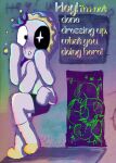 4_arms animate_inanimate anthro astro_(dandy's_world) blush blushcrunch_studio clothed clothing costume covering covering_self dandy's_world dandy_(dandy's_world) dialogue digital_drawing_(artwork) digital_media_(artwork) duo elemental_creature english_text flora_fauna flower flower_creature footwear half_naked hat headgear headwear humanoid legwear looking_at_viewer male mixed_media multi_arm multi_limb nightcap panicking pen_(artwork) photo_manipulation photography_(artwork) plant purple_body roblox scared shaded skinny socks solo_focus stockings text toon_(dandy's_world) traditional_media_(artwork) underwear yoshreveluv