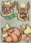 abdominal_bulge absurd_res arkailart belly big_belly bodily_fluids body_in_mouth digestion digestion_noises dripping eeveelution fangs fatal_vore feral feral_pred flareon generation_1_pokemon hi_res huge_belly human human_prey hyper hyper_belly legs_in_air lying lying_on_own_belly lying_on_self mammal neck_bulge nintendo on_front pokemon pokemon_(species) pokemon_trainer post_vore_weight_gain prey_imprint quadruped rumbling_stomach saliva saliva_drip sequence sigh size_difference skull_and_crossbones smaller_pred struggling_to_fit swallowing swallowing_sound_effect teeth trainer vore wide_tongue