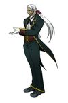  bad_id bad_pixiv_id beard blazblue butler facial_hair formal gloves highres long_hair male_focus rin-d solo suit valkenhayn_r_hellsing white_hair 