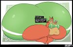 2026 accessory anthro artist_logo belly belly_overhang big_belly big_butt big_moobs black_eyes black_mouth black_nose bobcat bottomwear brown_tail bubsy_(series) bubsy_bobcat butt can cel_shading clothing colored container dialogue digital_media_(artwork) english_text feelingdrowzy felid feline green_bottomwear green_clothing green_headband green_headwear green_shorts green_topwear hair hand_on_hip hand_on_own_hip headband headgear headwear hi_res holding_can holding_container holding_object huge_butt huge_moobs huge_thighs hyper hyper_butt hyper_thighs logo lynx male mammal moobs motion_lines multicolored_body navel open_mouth orange_body orange_ears orange_hair orange_tail overweight overweight_anthro overweight_male pink_tongue shaded shorts snaggle_tooth solo speech_bubble tail tan_body tan_inner_ear text thick_thighs three-quarter_view tongue topwear two_tone_body two_tone_tail url