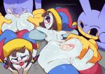  2026 ahegao anal anal_penetration animal_humanoid areola black_eyes black_eyeshadow black_speech_bubble blue_clothing blue_eyes blue_legwear blue_stockings blush blush_stickers blushing_profusely bodily_fluids breasts brown_hair butt butt_grab clothing cum cum_explosion cum_in_ass cum_inside disabledfetus doggystyle duo ejaculation erection eye_roll eyeshadow female fool's_hat from_behind_position genital_fluids genitals glistening glistening_body glistening_butt glistening_clothing glistening_eyes glistening_genitalia glistening_penis glistening_skin glistening_thighs glitch_productions gloves grey_body grey_skin grey_vulva hair hand_on_butt handwear hat headgear headwear heart_reaction hi_res humanoid inner_labia jax_(tadc) lagomorph lagomorph_humanoid legwear leporid_humanoid looking_back looking_pleasured makeup male male/female mammal mammal_humanoid motion_lines multicolored_eyes nipples open_mouth penetration penis pink_inner_labia pink_nipples pink_vulva pomni_(tadc) purple_body purple_penis purple_skin rabbit_humanoid red_clothing red_eyes red_legwear red_stockings sex shaved_vulva short_hair small_breasts smile stockings teeth text the_amazing_digital_circus tongue tongue_out tremble_spikes url vein veiny_penis vulva yellow_clothing yellow_gloves yellow_handwear yellow_sclera yellow_teeth 
