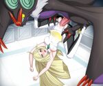 2026 5_fingers absurd_res bestiality black_body blonde_hair blush breasts clothed clothed_female clothed_human clothing female female_human female_penetrated feral feral_penetrating feral_penetrating_human fingers generation_6_pokemon genitals green_eyes hair hi_res human human_on_feral human_penetrated humanoid_hands interspecies long_hair lusamine_(pokemon) male male/female male_feral male_penetrating male_penetrating_female mammal membrane_(anatomy) membranous_wings nintendo noivern one_breast_out penetration penis pokemon pokemon_(species) pokephilia purple_body sex torn_clothing tuoni vaginal vaginal_penetration vulva white_clothing wings yellow_clothing