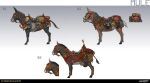 2026 absurd_res ambiguous_feral ambiguous_gender black_body black_eyes black_fur black_hooves black_mane black_sclera bottle bowed_string_instrument bridle brown_body brown_eyes brown_fur brown_mane brown_pupils brown_tail cane clothing colored company_name concept_art container cookware digital_drawing_(artwork) digital_media_(artwork) english_description english_text equid equine feral frying_pan fur gradient_background grey_body grey_fur grey_inner_ear grey_tail group headgear headwear hi_res highguard_(game) hooves horizontal_pupils hybrid keg kettle kitchen_utensils light lighting long_ears mammal mane medium_tail mouth_closed mule multicolored_body multicolored_fur multicolored_tail musical_instrument nicholas_patrick_kelana number official_art pupils quadruped red_clothing red_headwear reins saddle shaded short_mane side_view simple_background sleeping_bag standing string_instrument tail text tools trio unguligrade violin waterskin