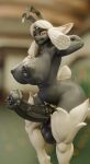absurd_res animal_genitalia animal_penis anthro areola armpit_fetish balls big_balls big_breasts big_penis black_areola black_balls black_lips black_nipples black_penis blurred_background bovid breasts caprine equine_genitalia equine_penis fake_ears fake_rabbit_ears genitals glistening glistening_balls glistening_body glistening_breasts glistening_genitalia glistening_penis glistening_slin grey_body gynomorph hand_behind_head hi_res intersex light_hair light_hear lips looking_at_viewer mammal navel navel_piercing nipples orange_eyes penis piercing reinette sheep solo tonyturbo wide_hips