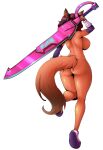 5_fingers absurd_res alpha_channel anthro arm_armor arm_warmers armor armwear belly big_breasts blade blue_accents blue_blade blue_sword blue_weapon boots breasts brown_ears brown_hair brown_tail brown_tail_tip butt canid canine canine_ears canine_tail cify claws clothing colored confident confident_anthro confident_female cuffs_(clothing) curvy_figure cyberpunk digital_drawing_(artwork) digital_media_(artwork) dipstick_tail energy_sword energy_weapon female finger_claws fingers fluffy fluffy_tail footwear fox fox_ears fox_tail front_view fur futuristic futuristic_clothing futuristic_sword futuristic_weapon glistening glistening_back glistening_body glistening_butt glistening_fur glistening_hair glistening_legs glistening_melee_weapon glistening_shoulders glistening_sword glistening_thighs glistening_torso glistening_weapon glowing glowing_accents glowing_armor glowing_boots glowing_cuffs glowing_footwear glowing_ring glowing_runes glowing_sword glowing_symbol glowing_weapon gradient_blade gradient_sword gradient_tail gradient_tail_tip gradient_weapon hair hi_res hilt holding_melee_weapon holding_object holding_sword holding_weapon hourglass_figure humanoid_breasts humanoid_hands large_sword large_weapon long_hair long_tail mammal markings melee_weapon mostly_nude multicolored_armor multicolored_armwear multicolored_blade multicolored_body multicolored_boots multicolored_clothing multicolored_cuff multicolored_cuffs multicolored_ears multicolored_footwear multicolored_fur multicolored_sword multicolored_tail multicolored_weapon nebula_(breaker_of_star_systems) orange_arms orange_back orange_belly orange_body orange_breasts orange_butt orange_claws orange_ears orange_finger_claws orange_fur orange_hands orange_legs orange_tail orange_torso pink_accents pink_armor pink_blade pink_boots pink_clothing pink_footwear pink_ring pink_sword pink_weapon playful purple_arm_warmers purple_armwear purple_boots purple_clothing purple_footwear purple_hilt raised_calf raised_foot runes science_fiction shoes shoulder_length_hair simple_background solo sword sword_over_shoulder symbol tail tail_markings transparent_background ulticolored_clothing wavy_hair weapon weapon_over_shoulder white_armor white_boots white_clothing white_footwear wide_hips wrist_armor