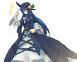  blue_hair cosplay hat hinanawi_tenshi long_hair murai_shinobu red_eyes rozen_maiden solo suigintou suigintou_(cosplay) touhou 