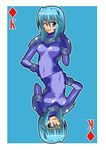  blue_card blue_hair card card_(medium) lyrical_nanoha mahou_shoujo_lyrical_nanoha_strikers multiple_views numbers_(nanoha) playing_card sein_(nanoha) zerosu_(take_out) 