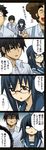  3boys 4koma comic kitahara_aya kurosawa_kakeru multiple_boys onanie_master_kurosawa 