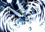  1girl cirno crystal_sword dutch_angle highres ice polearm solo spear sword touhou weapon wings zhu_fun 