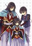  black_hair blue_eyes horikawa_kunihiro if_they_mated izumi-no-kami_kanesada japanese_clothes male_focus multiple_boys rakuna_yuzutani touken_ranbu 