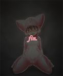  2015 bad_end bodysuit breasts cat clothing feline female fursuit mammal open_mouth pink_body pink_suit_tf rubber skinsuit solo spread_legs spreading tetetor-oort yellow_eyes 