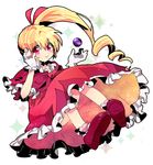  biscuit_krueger blonde_hair blush capelet dress drill_hair frilled_dress frills gloves hair_ribbon hand_on_own_cheek hunter_x_hunter knees_together_feet_apart long_hair mary_janes momochiko pink_eyes ponytail ribbon shoes smile solo sparkle white_gloves 