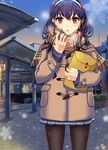  1girl cariccari coat female kasumigaoka_utaha pantyhose saenai_heroine_no_sodatekata scarf skirt solo winter 