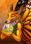  arthropod butterfly canine fairy forest fox insect magic mammal nordicfuzzcon tree wings 