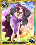  absurdly_long_hair artist_request breasts card_(medium) character_name chess_piece circlet cleavage dice dress hair_over_one_eye hand_on_hip high_school_dxd jewelry large_breasts lipstick long_hair makeup official_art purple_eyes purple_hair purple_lipstick queen_(chess) smile solo torn_clothes torn_dress trading_card very_long_hair wavy_hair yubelluna 