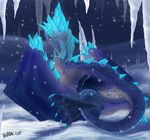  anus auroth_the_winter_wyvern claws dragon female feral pussy snow snowing solo velannal wings 