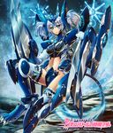  acguy armor blue_eyes claws mecha_musume silver_hair 