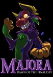  anthro claws horn looking_at_viewer majora&#039;s_mask mammal musical_instrument nintendo ocarina purple_body solo the_legend_of_zelda timweeks video_games yellow_eyes 