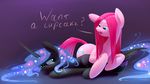  2015 earth_pony english_text equine female feral friendship_is_magic horn horse mammal my_little_pony nightmare_moon_(mlp) pinkamena_(mlp) pinkie_pie_(mlp) pony text underpable winged_unicorn wings 