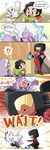  2girls ajikan_(sabamiso) amethyst_(steven_universe) cat chips comic food garnet_(steven_universe) highres multiple_girls steven_quartz_universe steven_universe translation_request 