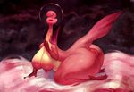  anus big_breasts big_butt breasts butt chubby crookedtrees female gooze lilibee red_eyes solo wide_hips 