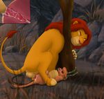  anus backsack balls barbs big_dom_small_sub bound cub cum cum_inside cum_splatter cutaway disney eyes_closed female feral forced internal lying male male/female mcfan on_back open_mouth outside penis perineum pinned pussy rape scratching simba size_difference straining the_lion_king vitani whiskers young 