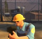  animated engineer_(team_fortress_2) helmet human humor jimbomcb mammal nope nope.avi team_fortress_2 what 