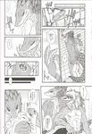  adelbert black_and_white date_natsuku japanese_text keil_kupfer lizard monochrome reptile scalie text tongue tongue_out translation_request 