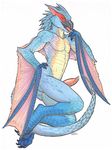  2015 anthro beak capcom flying_wyvern iggi male monster_hunter nargacuga nude penis scalie solo video_games wyvern 