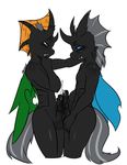  anthro avante92 balls changeling cum frottage male male/male my_little_pony penis sex vesairus 