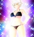  bikini breasts large_breasts miyabi_(senran_kagura) senran_kagura swimsuit white_hair 