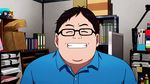  1boy 1girl animated animated_gif character_request glasses kinoshita_seiichi miyamori_aoi shirobako 