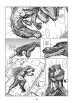  comic dinosaur female spinosaurus text translated unknown_artist 