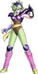  1girl armor female fingernails gloves green_hair hair_ornament leggings legs leotard long_fingernails long_hair official_art official_artwork ophiuchus_shaina saint_seiya saint_seiya:_brave_soldiers sash shoulder_pads solo 