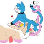  &lt;3 battle_fennec_(artist) blush collar dragonair mew mewlava nintendo penis pok&eacute;mon pussy quilava sex video_games 