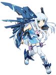  absurdres aoki_hagane_no_arpeggio blue_hair full_body green_eyes highres iona kantai_collection long_hair mecha_musume notice_(kou) sailor_collar thighhighs transparent_background very_long_hair 