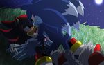  angelofhapiness frottage male male/male penis precum sega sex shadow_the_hedgehog sonic_(series) sonic_the_werehog werehog 