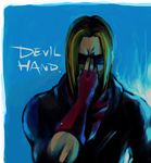  alia_(artist) azel_(god_hand) azel_(godhand) blonde_hair capcom god_hand lowres sunglasses 