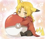  bad_id bad_pixiv_id blonde_hair costume edward_elric fullmetal_alchemist gen_1_pokemon male_focus maruki_(punchiki) pikachu poke_ball poke_ball_(generic) pokemon pokemon_(creature) solo yellow_eyes 