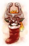  blush christmas helmet imp midna pointy_ears sleeping solo the_legend_of_zelda the_legend_of_zelda:_twilight_princess thighhighs yukigi 